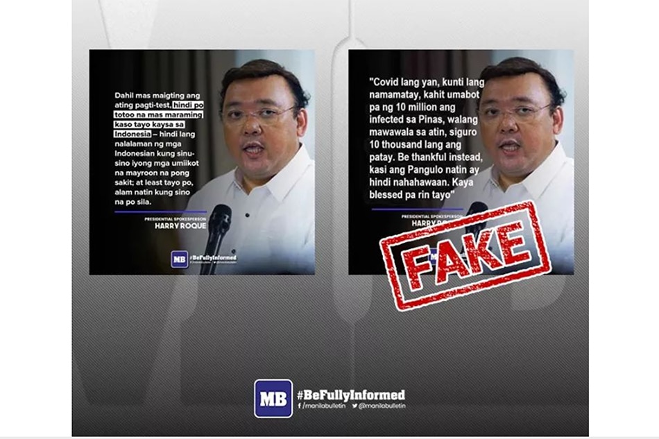 Roque cries foul over 'fake news,' threatens charges | ABS-CBN News