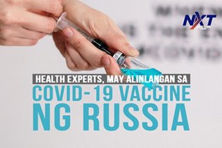 Health experts, may alinlangan sa COVID-19 vaccine ng Russia