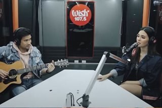 WATCH: Catriona Gray, Sam Milby perform 'We're in This Together' on Wish bus
