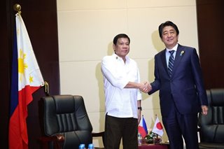 Duterte calls Japan’s Abe ‘true friend, closer than a brother’