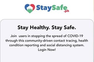 Contact tracing app na StaySafe.ph inilunsad