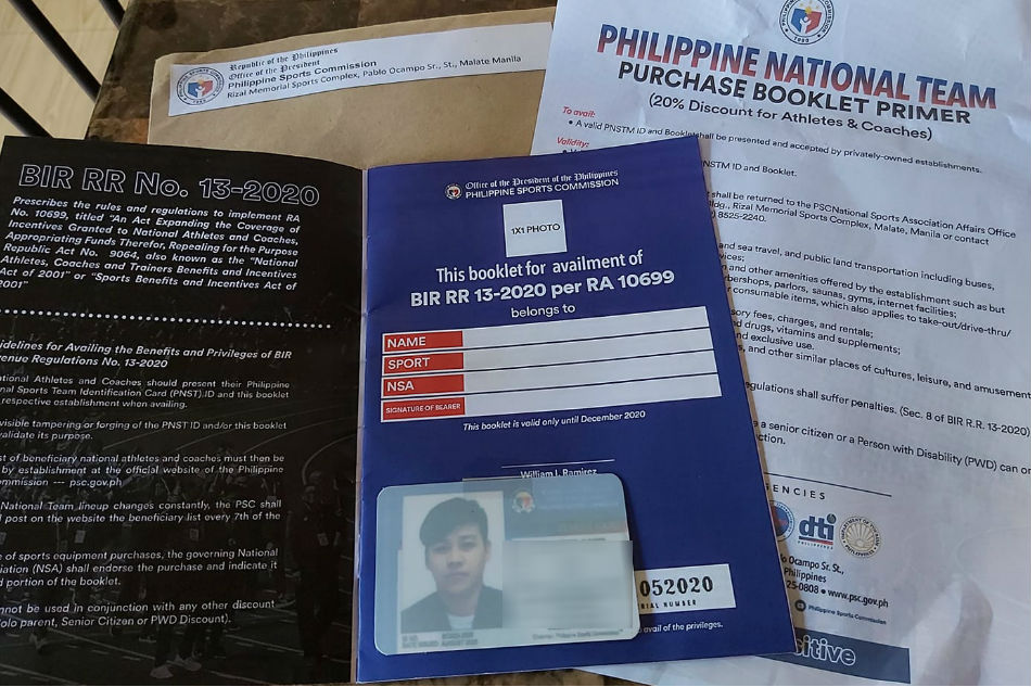 Nat L Athletes Coaches Receive Discount Id And Booklets Abs Cbn News