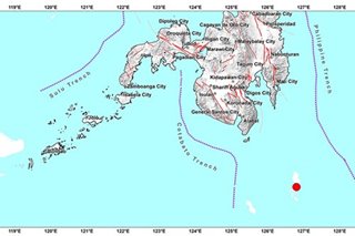 Magnitude 5.7 quake strikes off Davao Occidental