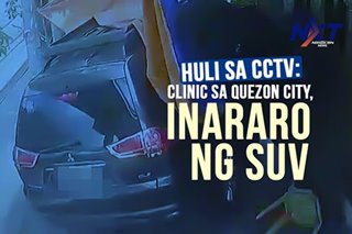 Huli sa CCTV: Clinic sa Quezon City, inararo ng SUV