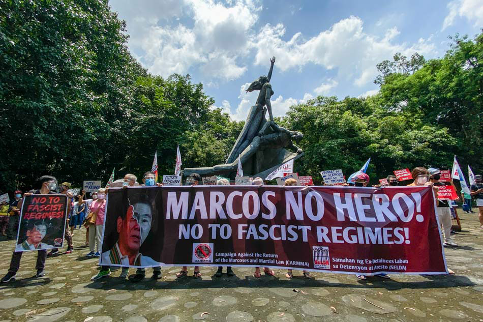 Groups hold ‘Marcos no hero’ protest