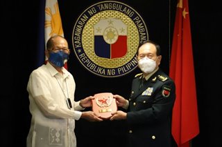 Lorenzana raises arbitral ruling in meeting with Chinese counterpart