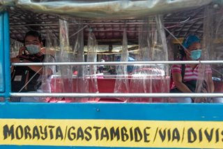 Physical distancing in jeepneys