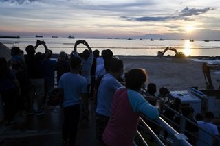 Bahagi ng Manila Bay na tinambakan ng 'white sand' sandaling bubuksan sa Sabado