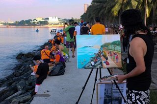 Art imitates life at Manila's Baywalk