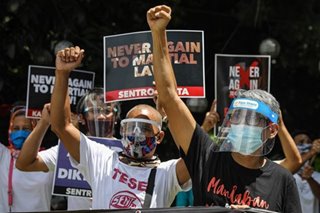 Human rights groups say 'Never Again' to martial law