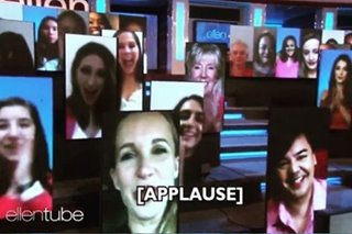 JM Rodriguez in live virtual audience as Ellen DeGeneres' show returns