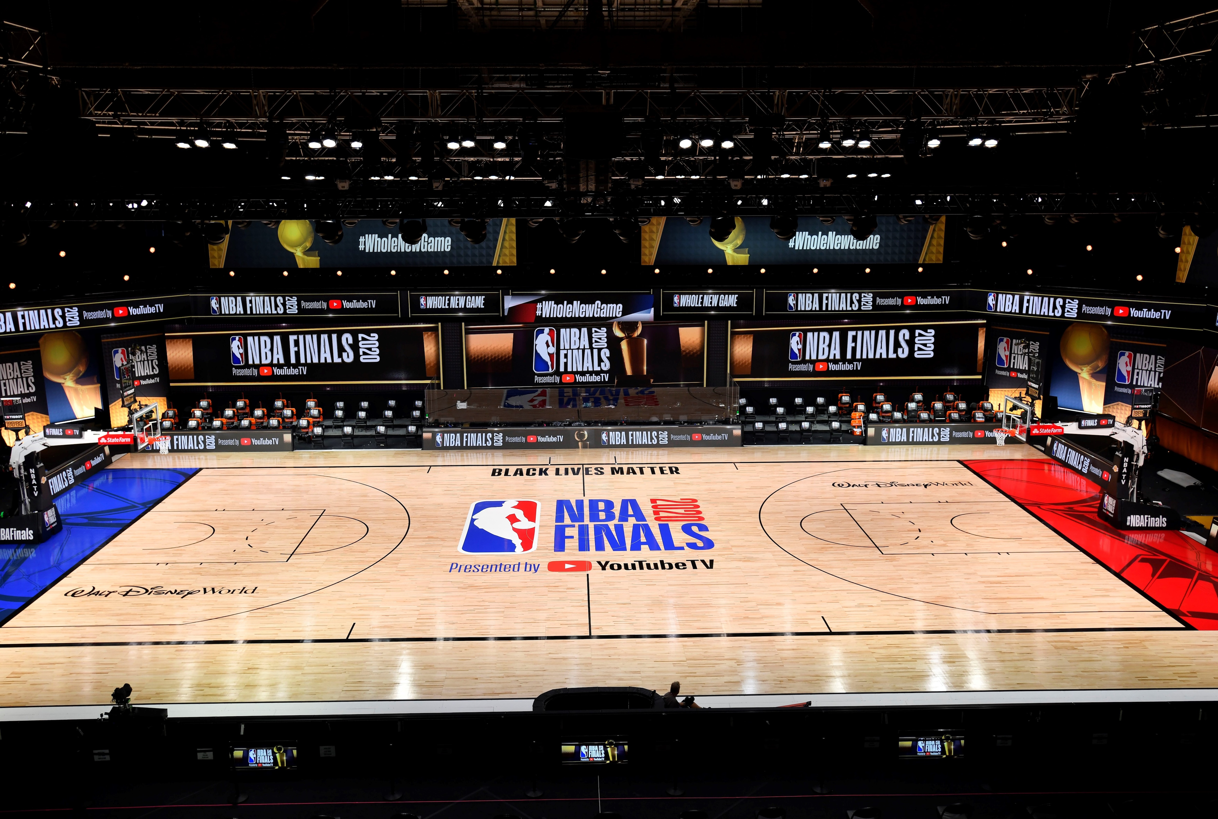 LOOK: The court for the NBA Finals 3
