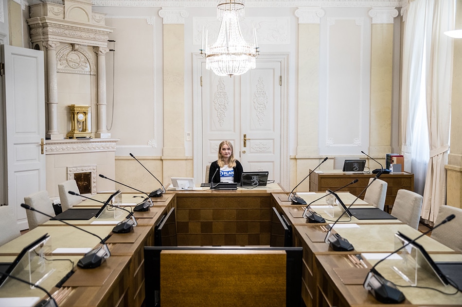 Prime Minister for a day: Teenager fills Finland&#39;s top job 1