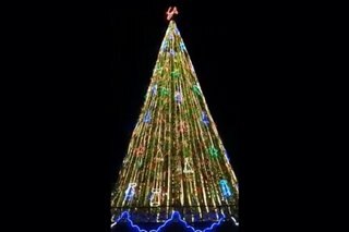 100 talampakang Christmas tree sa South Cotabato pinailawan
