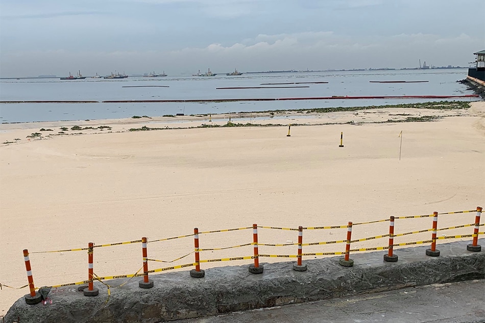 DENR: Manila Bay dolomite not washed out; darker sand washed in 1