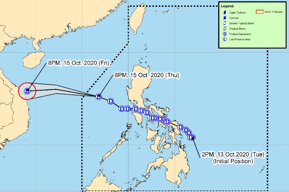 Ofel expected to continue to advance over West PH Sea 2