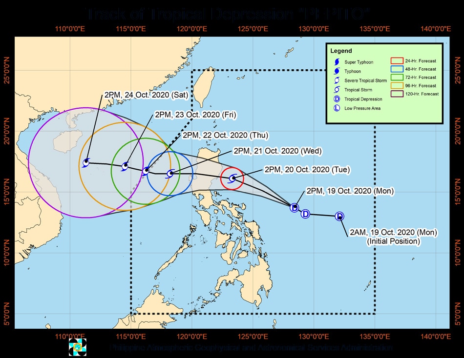 &#39;Pepito&#39; intensifies as it moves towards northern-central Luzon 2