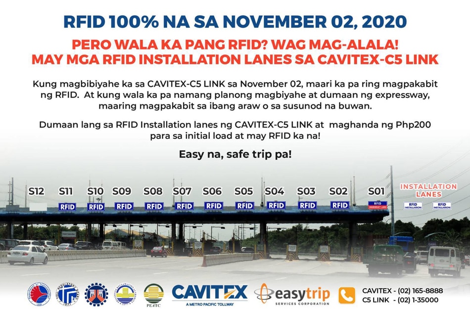 RFID installation allowed beyond Nov 2 to pass through NLEX, SCTEX, other Metro Pacific tollways 1
