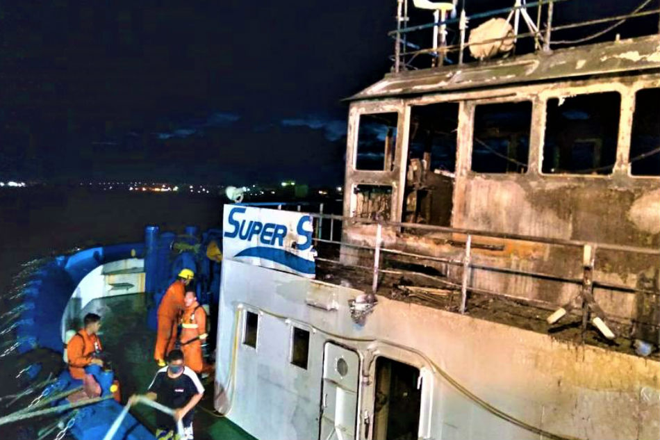 Vessel Catches Fire Off Cebu City, 2 Crew Members Suffer Burns | ABS ...