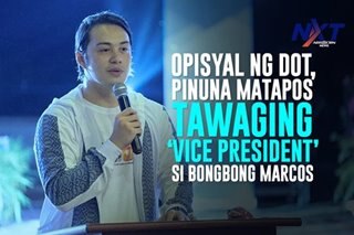 Opisyal ng DOT, pinuna matapos tawaging 'vice president' si Bongbong Marcos