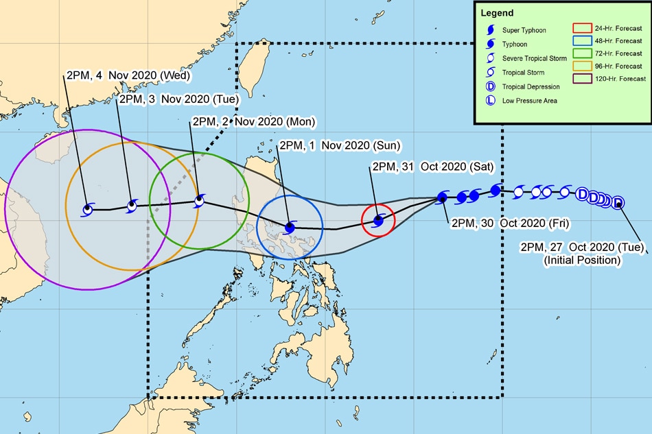 Poised to become &#39;violent&#39; typhoon: Rolly intensifies as Philippines braces for impact 1