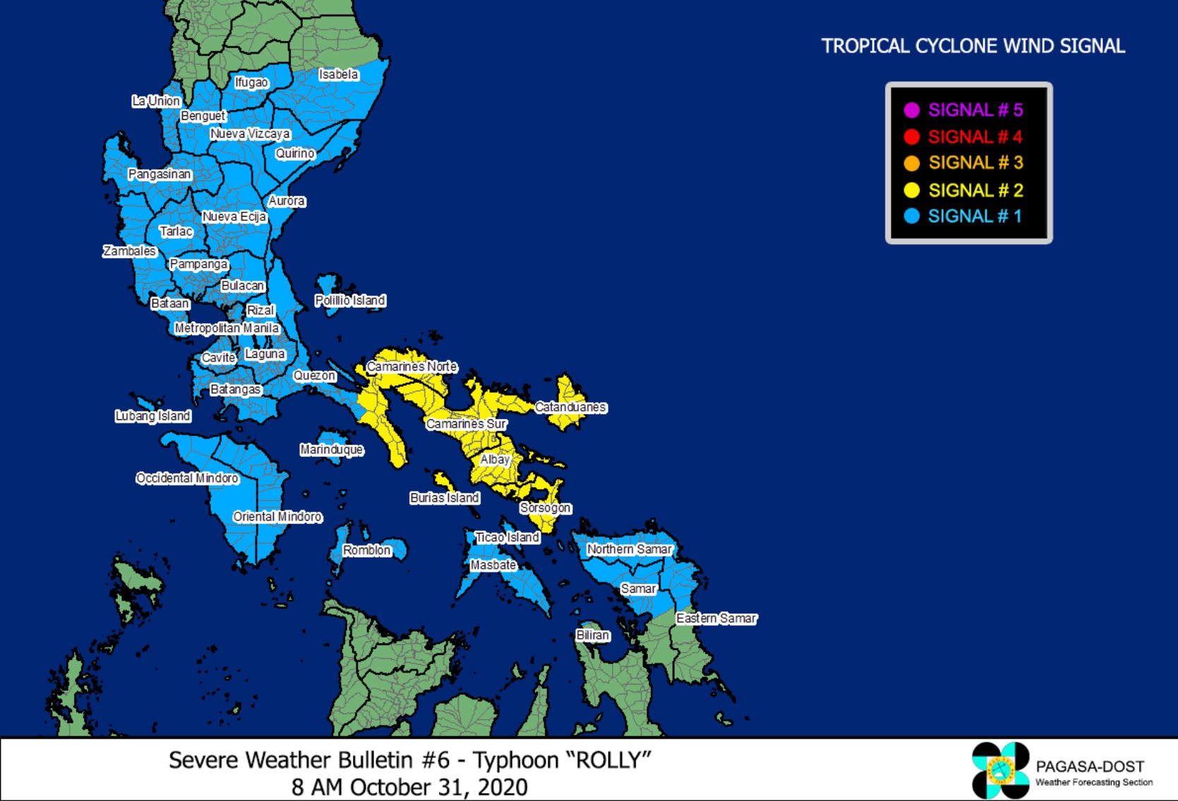 Typhoon Rolly, 2020&#39;s strongest tropical cyclone, barrels closer to Bicol 2
