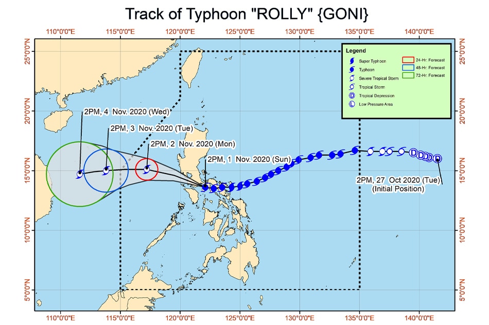 Typhoon Rolly makes fourth landfall over Batangas 2