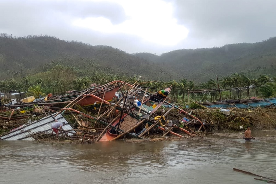 90% of Catanduanes&#39; infrastructure damaged by Typhoon Rolly 1