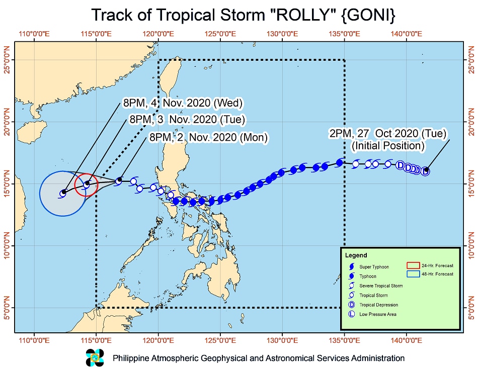 Almost stationary &#39;Siony&#39; maintains strength as &#39;Rolly&#39; nears PAR exit 3