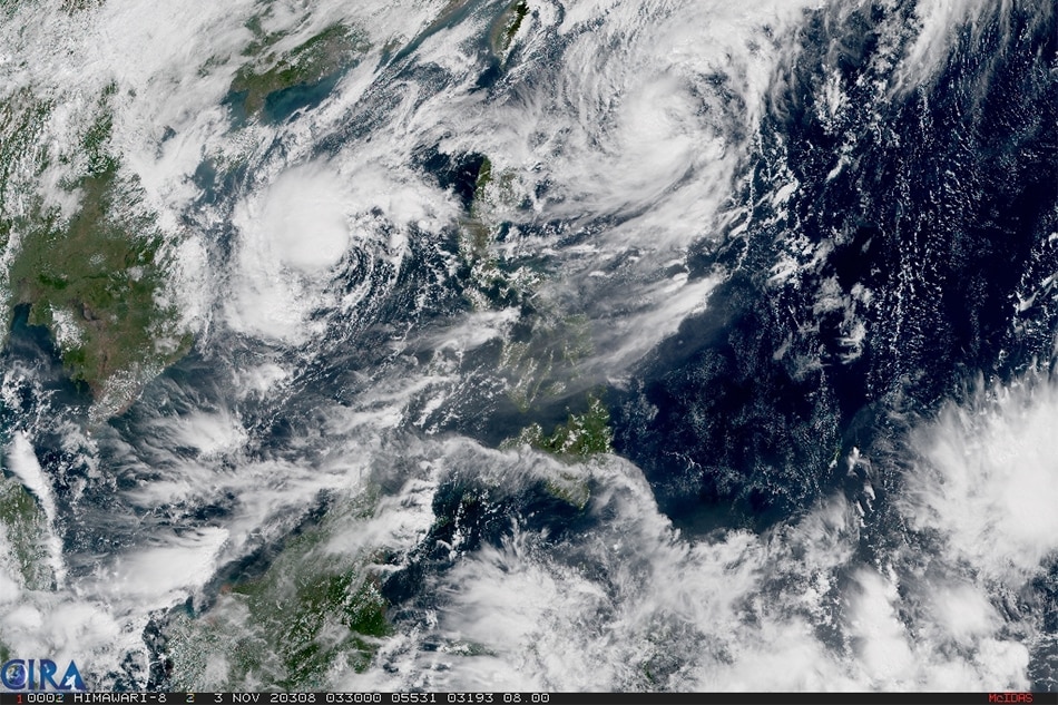 &#39;Siony&#39; slightly intensifies as &#39;Rolly&#39; leaves PAR; may graze extreme N. Luzon 1