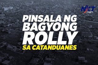Pinsala ng Bagyong Rolly sa Catanduanes