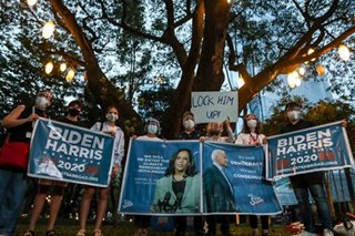 Biden supporters converge in Makati