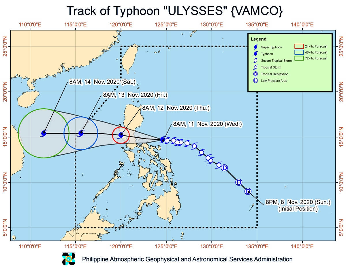 Provinces reeling from &#39;Rolly&#39;, Metro Manila under signal No. 3 as Typhoon Ulysses nears 2