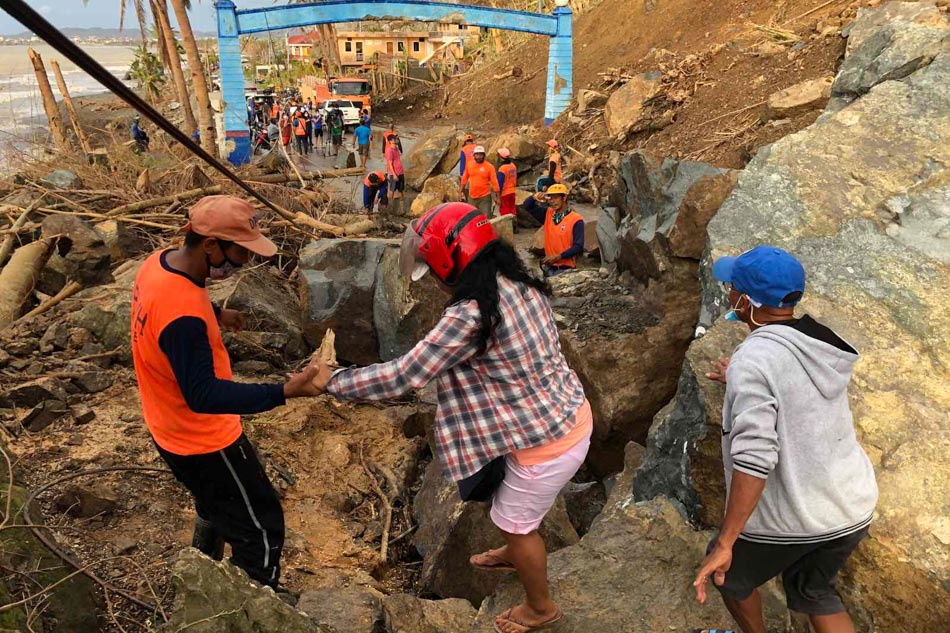Landslide in typhoon-battered Catanduanes