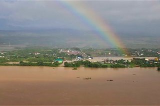 Rainbow over flood-hit Cagayan