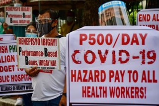 Palace to DOH officials: Hasten hazard pay for health workers or risk suspension