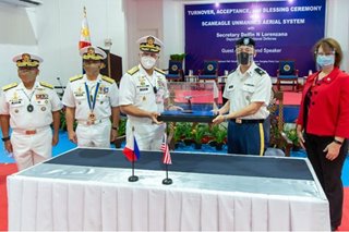 US delivers spy drone to PH worth P710 million to boost maritime defense, security