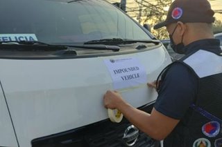 Mga kolorum na van at shuttle, huli sa operasyon sa Makati at Laguna