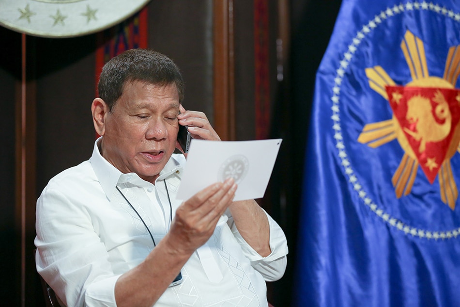 Duterte, Japan&#39;s Suga talk about S. China Sea, aid, pandemic 1