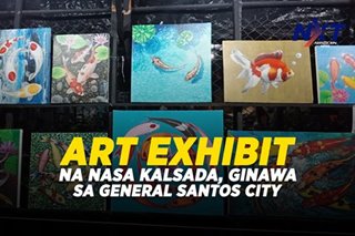 Art exhibit na nasa gilid ng kalsada, ginawa sa General Santos City