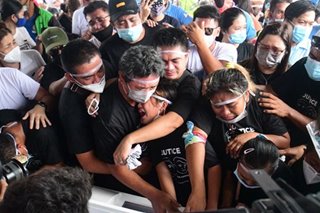 A painful goodbye to slain mother and son