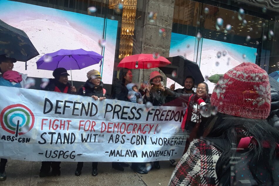 Fil-Ams in New York, San Francisco show support for ABS-CBN, free press 2