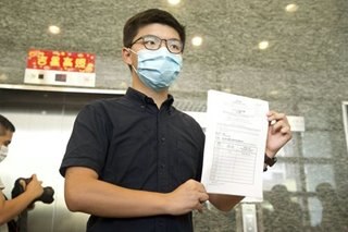 Hong Kong activist Joshua Wong says 'resistance will continue'