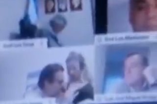 Argentina lawmaker kisses partner's breast during videoconference