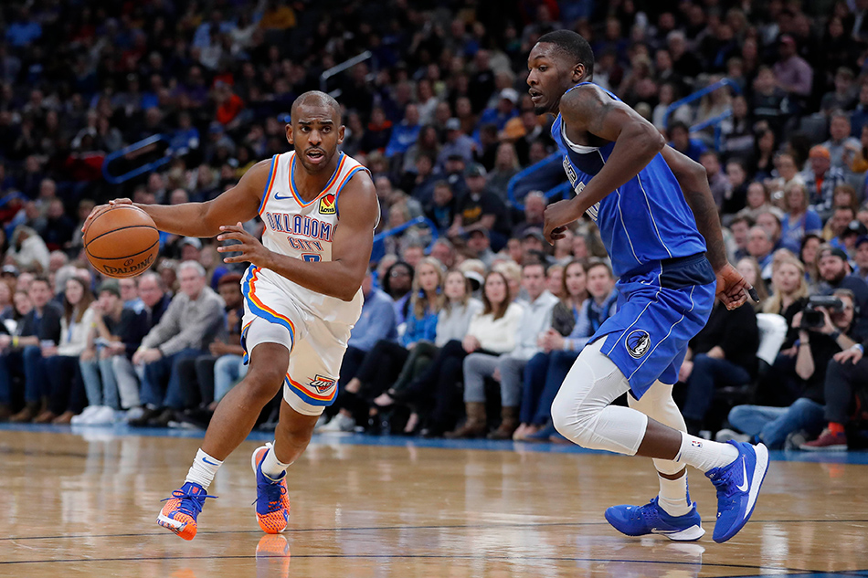 Nba Paul Rallies Thunder Over Mavs For 3rd Straight Win Abs Cbn News