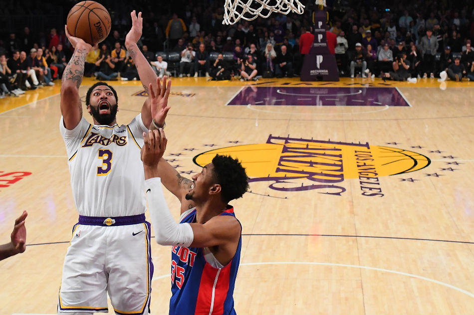 Nba Davis James Dominate As Lakers Win 5th Straight Abs Cbn News