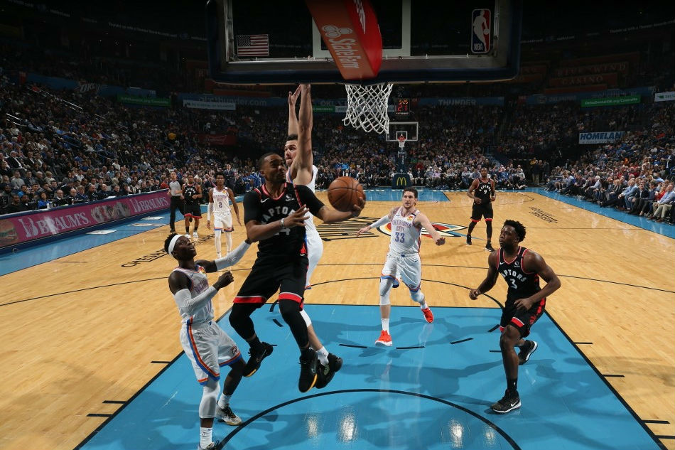 Nba Powell Helps Raptors Hold Off Thunder Abs Cbn News