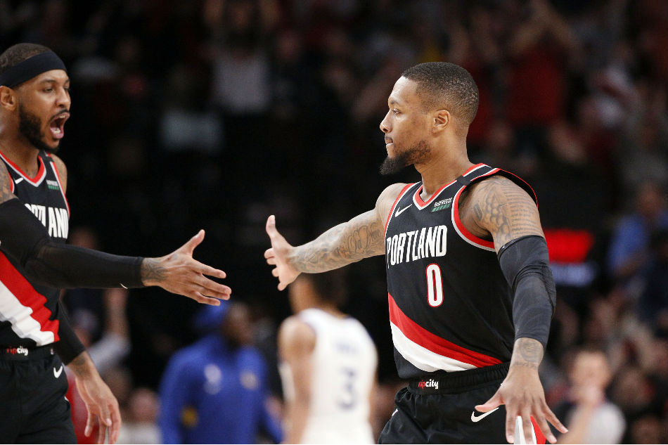 NBA: Lillard's franchise-best 61 leads Blazers past Warriors in OT ...