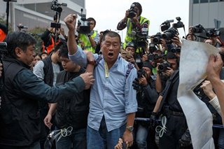 Hong Kong media tycoon Jimmy Lai arrested on illegal assembly charges