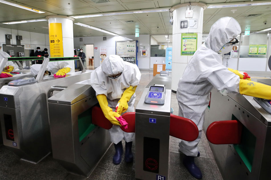 S. Korea reports 594 more coronavirus cases, total 2,931 1